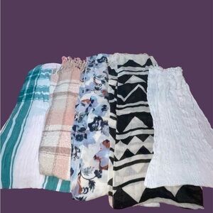 Multicolor Scarf Collection 5pc